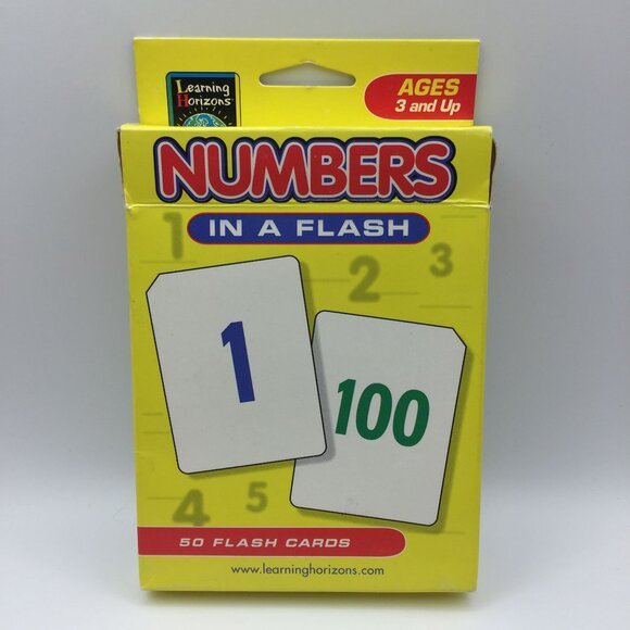 Set of 2 Learning Horizons Numbers Colors & Shapes in a Flash 50 Cards Visual - Picture 3 of 16